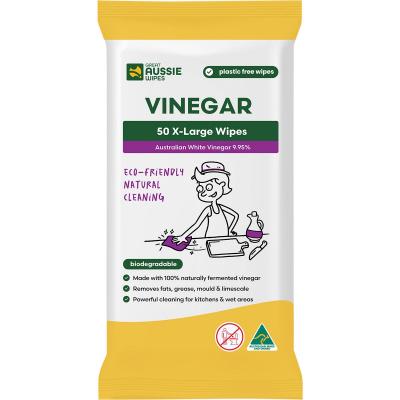 Vinegar X-Large Natural Cleaning Wipes 50pk