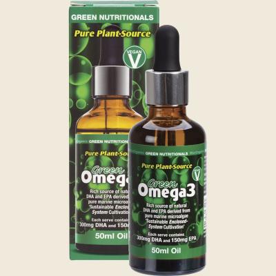 Green Omega3 Vegan Drops 300mg DHA+150mg EPA 50ml