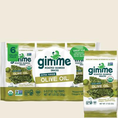 Roasted Seaweed Snacks Olive Oil 6x5g