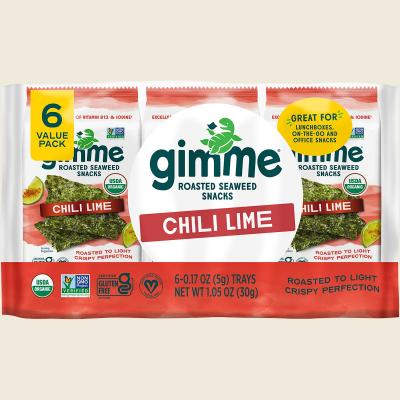 Roasted Seaweed Snacks Chili Lime 8x30g