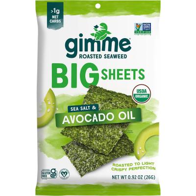 Roasted Seaweed Big Sheets Sea Salt&Avocado Oil 7 Sheets 26g