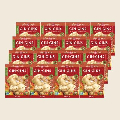 Gin Gins Ginger Candy Chews Spicy Apple 12x84g