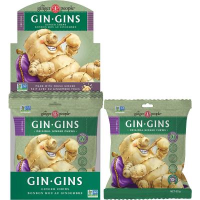 Gin Gins Ginger Candy Bag Chewy Original 12x60g