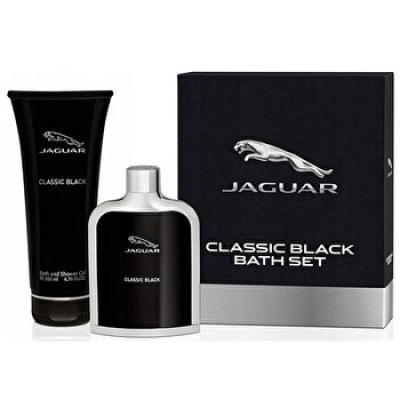Jaguar Black 2pc Set - Eau De Toilette & 200ml Bath & Shower Gel 100ml
