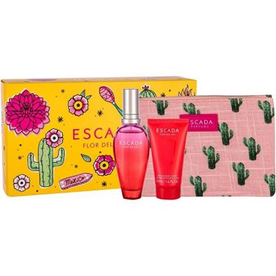 Escada Flor Del Sol 3pc Women Gift Set - Eau De Toilette & Body Lotion & Clutch Bag 50ml