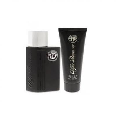 Alfa Romeo Black 2pc Set - Eau De Toilette Spray & Shower Gel 90ml 125ml