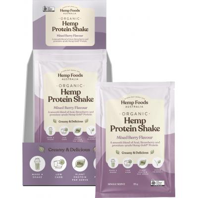 Organic Hemp Protein Shake Mixed Berry & Acai 7x35g