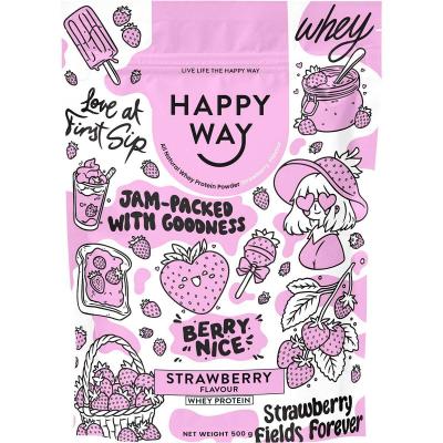 Whey Protein Powder Strawberry 500g