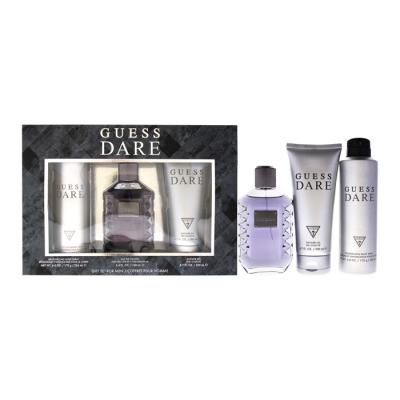 Guess Dare Homme 3pc Set - Eau De Toilette & Body Spray 180ml & Shower Gel 240ml 100ml