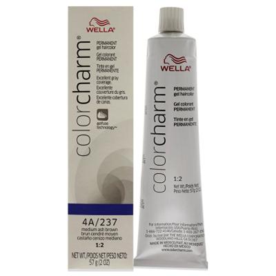 Wella Color Charm Permanent Hair Color Gel - 237 4a Medium Ash Brown For Unisex 60ml/2oz