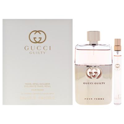 Gucci Guilty (l) 2pc Set - Eau De Parfum & Purse Spray 10ml 90ml
