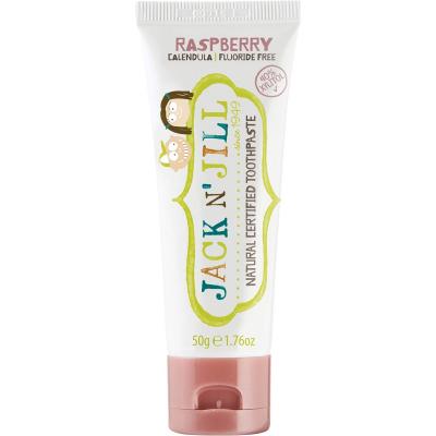 Toothpaste Children Raspberry Fluoride Free 6x50g