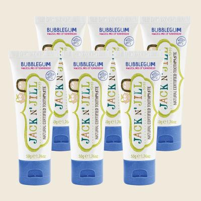 Toothpaste Children Bubblegum Fluoride Free 6x50g