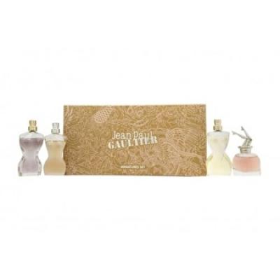 Jean Paul Gaultier 4 Pc Mini Set For Women: Scandal Eau De Parfum & Divine Eau De Parfum & Classique Eau De Toilette & La Belle Eau De Parfum 6ml