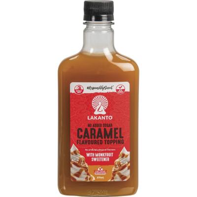 Caramel Flavoured Topping with Monkfruit Sweetener 360ml