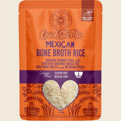 Quick Stix Mix Organic Bone Broth Rice Mexican 200g