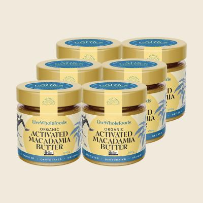 Organic Activated Macadamia Butter 6x200g