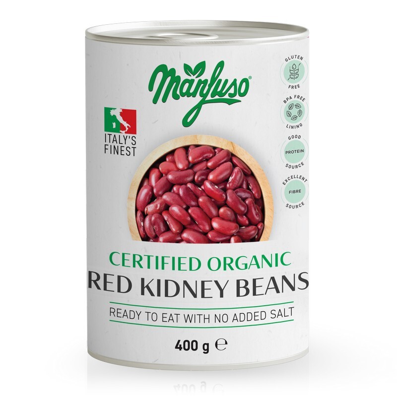 Manfuso Organic Red Kidney Beans 400g