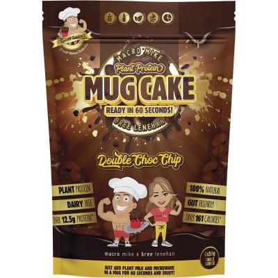 Mug Cake Mix Plant Protein Double Choc Chip 6x50g