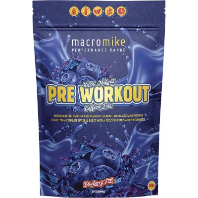 Pre Workout Blueberry Fizz 300g