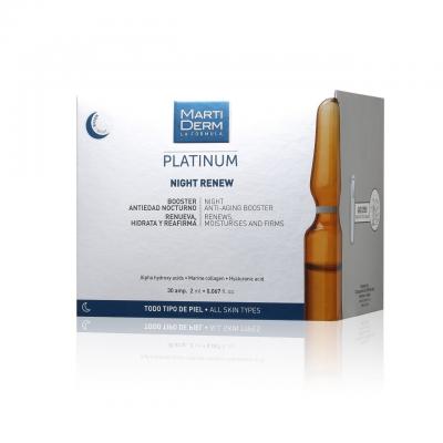 Martiderm Platinum Night Renew Ampoules (For All Skin) 30 Ampoules x2m