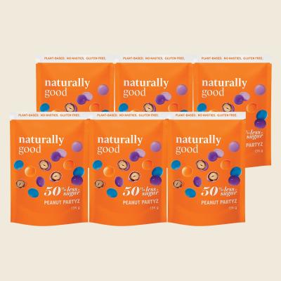 Peanut Partyz 50% less sugar 6x135g