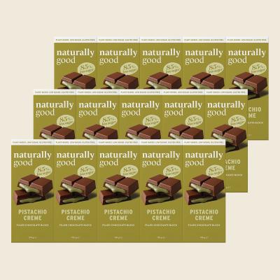 Filled Chocolate Block Pistachio Creme 15x100g