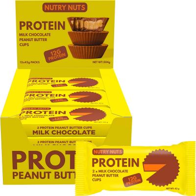 Protein Peanut Butter Cups Milk Chocolate 12x42g