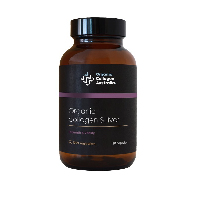 ORGANIC COLLAGEN AUSTRALIA Organic Collagen & Liver 120 capsules