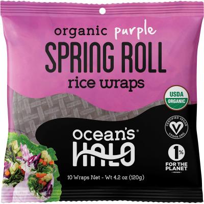 Organic Purple Spring Roll Rice Wraps 10 sheets 120g