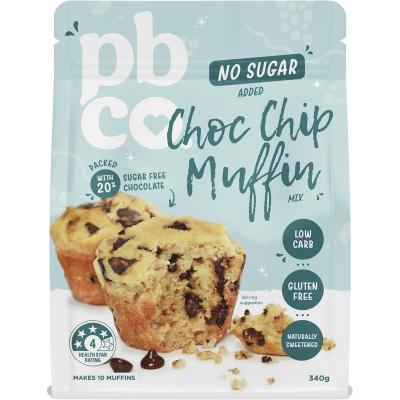 Choc Chip Muffin Mix No Sugar Added 340g