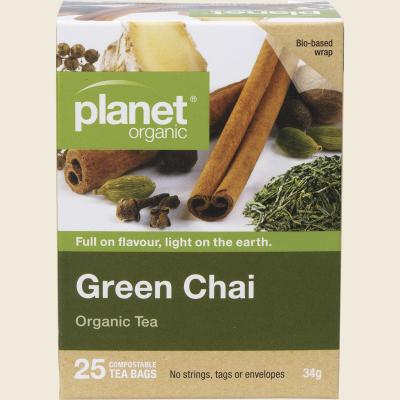 Green Chai Herbal Tea Bags 25pk