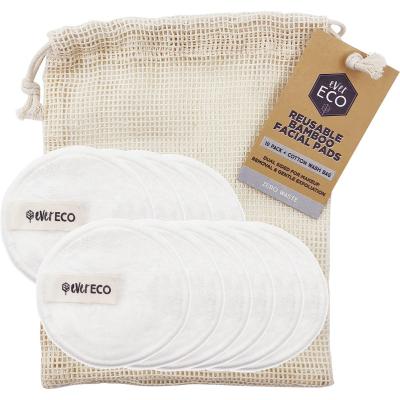 Reusable Bamboo Facial Pads White 10pk