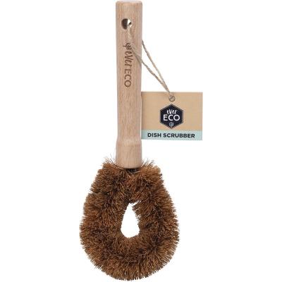 Dish Scrubber Beech Wood Handle, Coconut Bristles