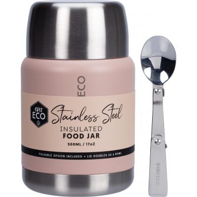 Insulated Stainless Steel Food Jar Rose 500ml