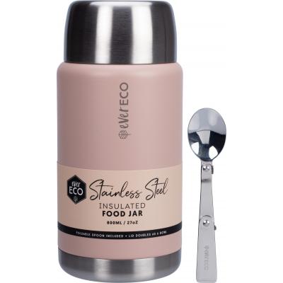 Insulated Stainless Steel Food Jar Rose 800ml