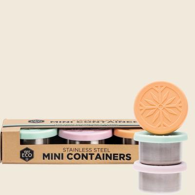 Stainless Steel Mini Containers Spring Pastel 3pk