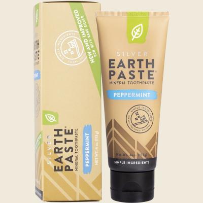 Earthpaste Toothpaste with Silver Peppermint 113g