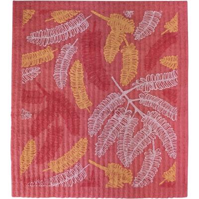 100% Compostable Sponge Cloth Poinciana Leaves