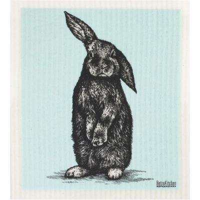 100% Compostable Sponge Cloth Rabbit