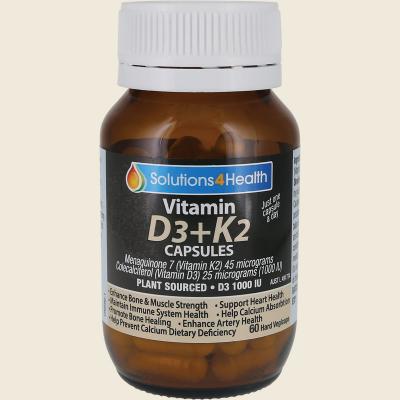 Vitamin D3+K2 60 Caps