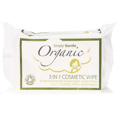 3 in 1 Cosmetic Wipe Cleanses, Tones, Moisturises 25pk