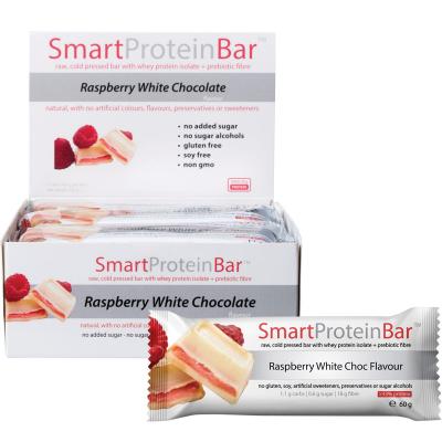 Raspberry White Chocolate Flavour Protein Bar 12x60g