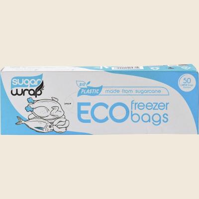 Eco Freezer Bags Made from Sugarcane Large 50pk