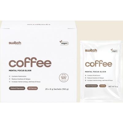 Coffee Mental Focus Elixir Naked Espresso 25pk
