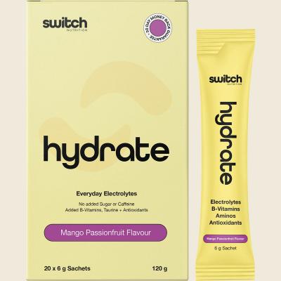 Hydrate Electrolytes No Added Sugar Mango Passionfruit 20x6g