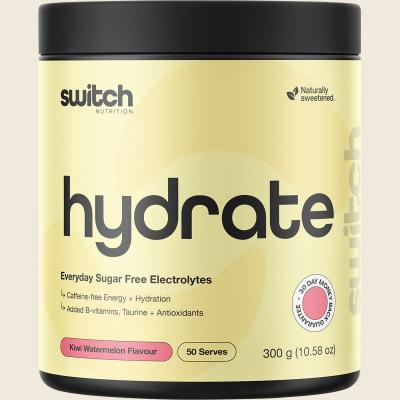 Hydrate Everyday Sugar Free Electrolytes Kiwi Watermelon 300g