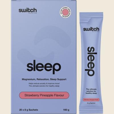 Sleep Magnesium Sachets Strawberry Pineapple 20x8g
