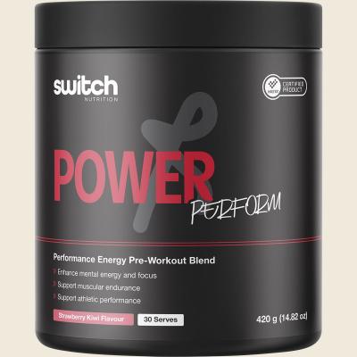 Power Perform Pre-Workout Blend Strawberry Kiwi 420g