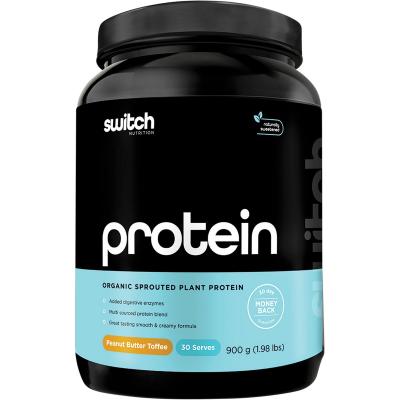 Protein Organic Sprouted Plant Peanut Butter Toffee 900g